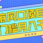 每年节假日年底风口项目，新人小白也能上手，零成本零门槛月入1w+（附渠道）【揭秘】