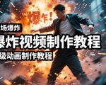 AI场景爆炸视频制作教程，利用人物实拍视频制作出高级的动画特效