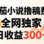 番茄撸稿费，稳定日收益300+，全网独家，副业必看，小白易上手，超级简单【揭秘】
