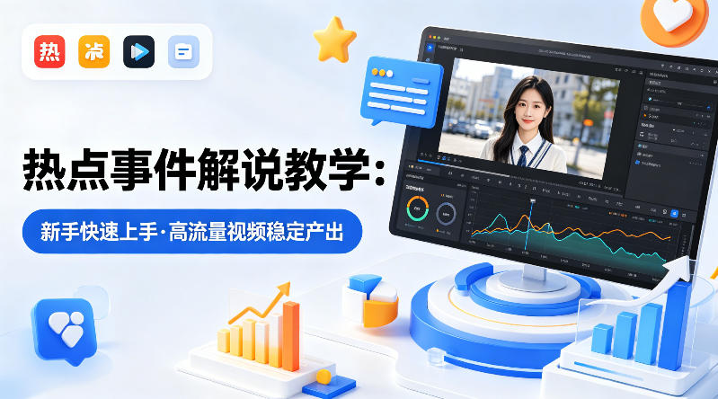 从零开始轻松掌握：稳定产出高流量热点解说视频