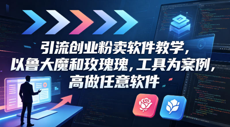 如何通过鲁大魔与玫瑰工具快速实现引流创业