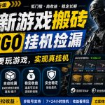 最新游戏搬砖，CSGO纯挂G，不需要玩游戏，实现真挂G，月入1W+，五一小高峰上车可吃肉，手机即可操作【揭秘】