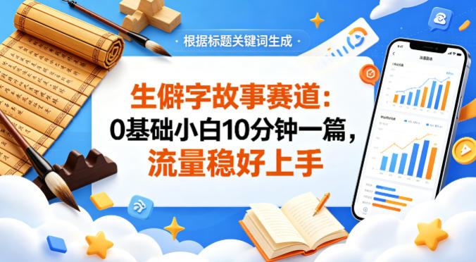 生僻字故事公众号流量密码：新手也能快速上手！
