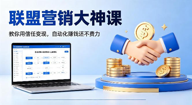 联盟营销课程：用信任变现，轻松实现自动化赚钱