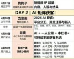 AI获客大课小红书+IP+短视频3天2夜线下课，用最真实的一线案例，最前沿的AI工具，最有效的流量打法