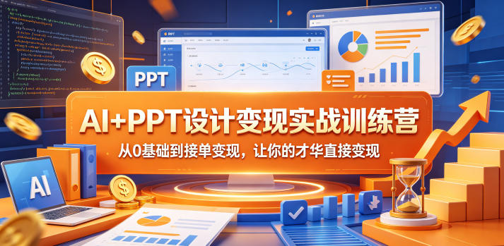 AI+PPT设计实战训练营:从0到接单-鱼渣资源
