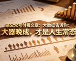 某公众号付费文章：大数据告诉你：大器晚成，才是人生常态