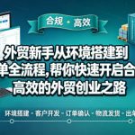 外贸新手从环境搭建到出单全流程，帮你快速开启合规、高效的外贸创业之路