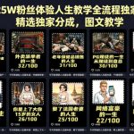 抖音25W粉丝体验人生教学全流程独家教学，精选独家分成，图文教学