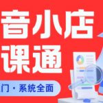 从0到1学会抖音小店系统课程，全程从0到1手把手教学，帮你避开90%新手误区