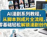 AI漫剧系列教程，从脚本到成片全流程，零基础轻松解锁漫剧创作
