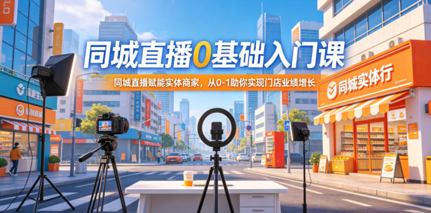 直播带货快速入门：实体商家必学的门店业绩增长实战技巧-鱼渣资源