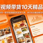快手短视频带货10天精品速成课，普通人仅凭一部手机就能轻松起步入局，多元玩法撬动稳定带货收益