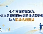 付费文章：七个方面持续发力，教你立足现有岗位提前锤炼领导能力，助力职场迅速提拔
