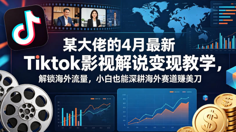 TikTok影视解说变现技巧分享：大佬深入解析，小白也能轻松掌握！