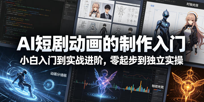 零基础入门：AI短剧动画全流程制作指南