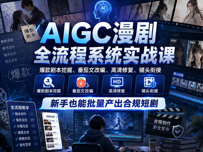AI助漫剧批量制作:从剧本到成片全流程系统实战 AI助漫剧批量制作:从剧本到成片全流程系统实战
