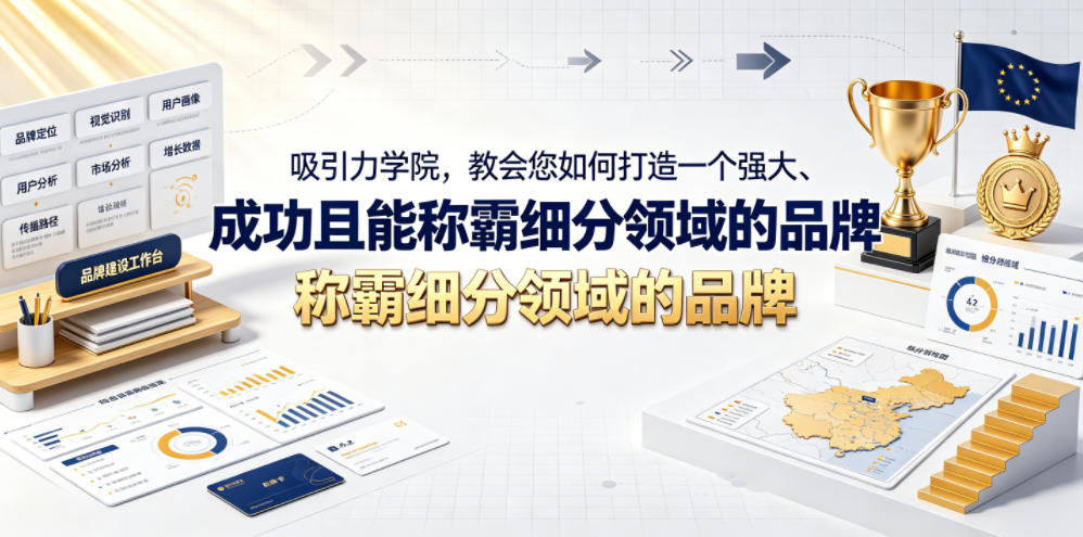 吸引力学院,教会您如何打造一个强大、成功且能称霸细分领域的品牌!【原创双语字幕】-水滴知识网