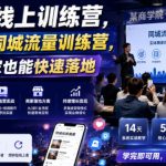 实体IP线上训练营，某商学院同城流量训练营，零基础商家也能快速落地
