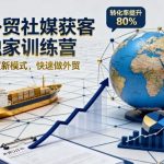 外贸社媒获客独家训练营，外贸新模式，快速做外贸（更新26年6月）