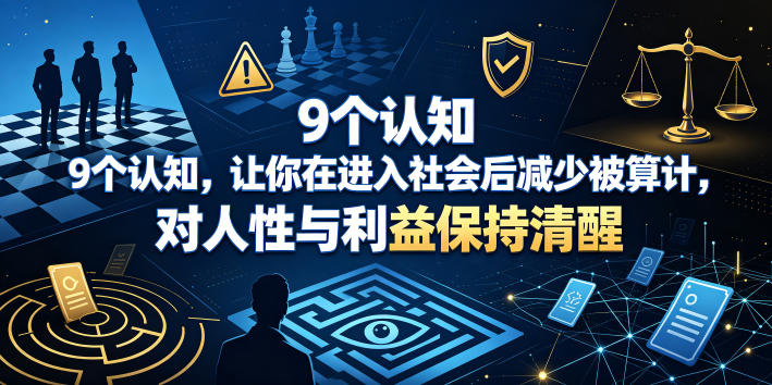 付费文章：9个认知，让你在进入社会后减少被算计，对人性与利益保持清醒-水滴知识网