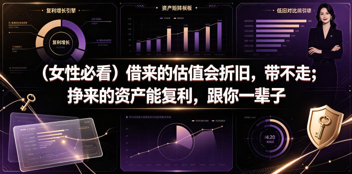 付费文章：（女性必看）借来的估值会折旧，带不走；挣来的资产能复利，跟你一辈子-水滴知识网