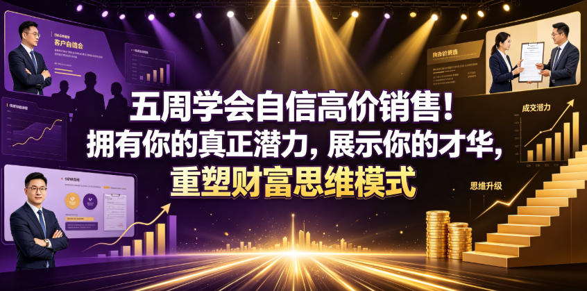 五周学会自信高价销售！拥有你的真正潜力，展示你的才华，重塑财富思维模式【原创双语字幕】-水滴知识网