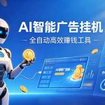 AI智能广告挂G，在家自动賺收益，全程无需人工操作、不用直播、不用拉人【揭秘】