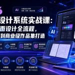 2026 AI+UI设计系统实战课：AI赋能界面设计全流程，从图标创作到商业级作品集打造