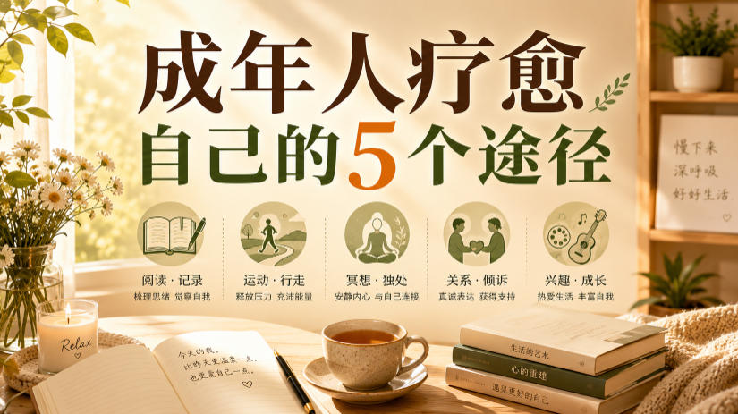 付费文章：成年人疗愈自己的5个途径|2026副业赚钱项目成长社群_微雨副业网_网上赚钱教程