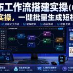 无线画布工作流搭建实操（电脑端课程），商业落地实操，一键批量生成短视频和图文