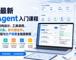 微软最新AI Agent入门课程｜智能体架构设计、工具调用、RAG知识库、多代理协作、上下文工程与生产部署全链路教程【英文】