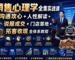 销售心理学全集实战课｜沟通攻心+人性解读+说服成交+门店落地+拓客收现全体系教程