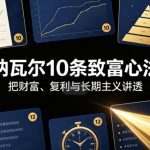 付费文章：纳瓦尔10条致富心法