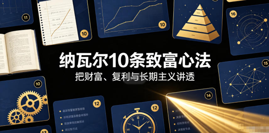 付费文章:纳瓦尔10条致富心法-木木学长网创分享