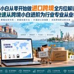 新手小白从零开始做进口跨境全方位解读课，快速从跨境小白进阶为行业专业从业者