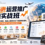 亚马逊运营推广全能实战班｜零基础从账号风控、选品上架到SEO广告促销全通关，一站式掌握亚马逊全套运营能力