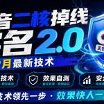 抖音二核掉线十名2.0，9月最新技术，外来技术，效果自测