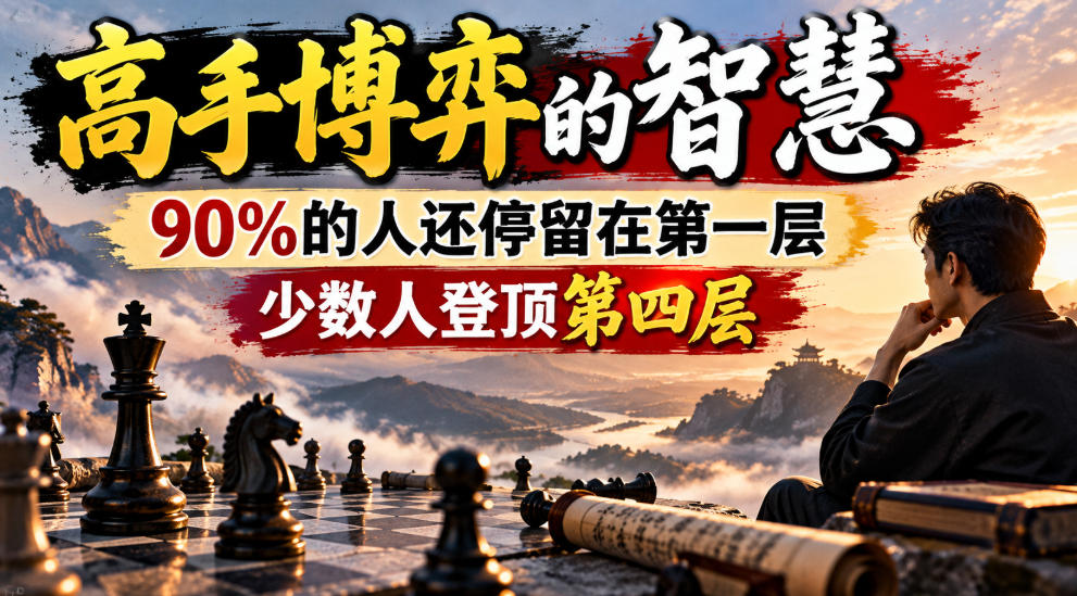 付费文章：高手博弈的智慧，90%的人还停留在第一层，少数人登顶第四层