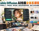 【无水印】Stable Diffusion AI绘画全体系课程，从零基础入门、参数原理、插件控图、模型运用到商业实操、高阶工作流全覆盖