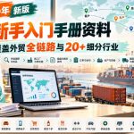 2026年新版外贸新手入门手册资料，覆盖外贸全链路与20+细分行业
