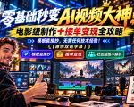 零基础秒变AI视频大神！电影级制作+接单变现全攻略，模板直接抄，无需任何技术经验！【原创双语字幕】