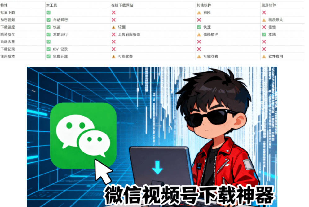 Github热门工具，视频号下载神器又来了！一键注入下载按钮，轻松下载，使用便捷wx_channel